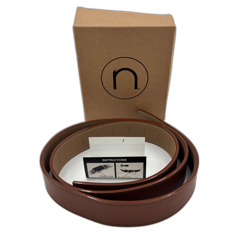Nexbelt Leather Belt Strap-Fits up to 45", Brown-NIB!